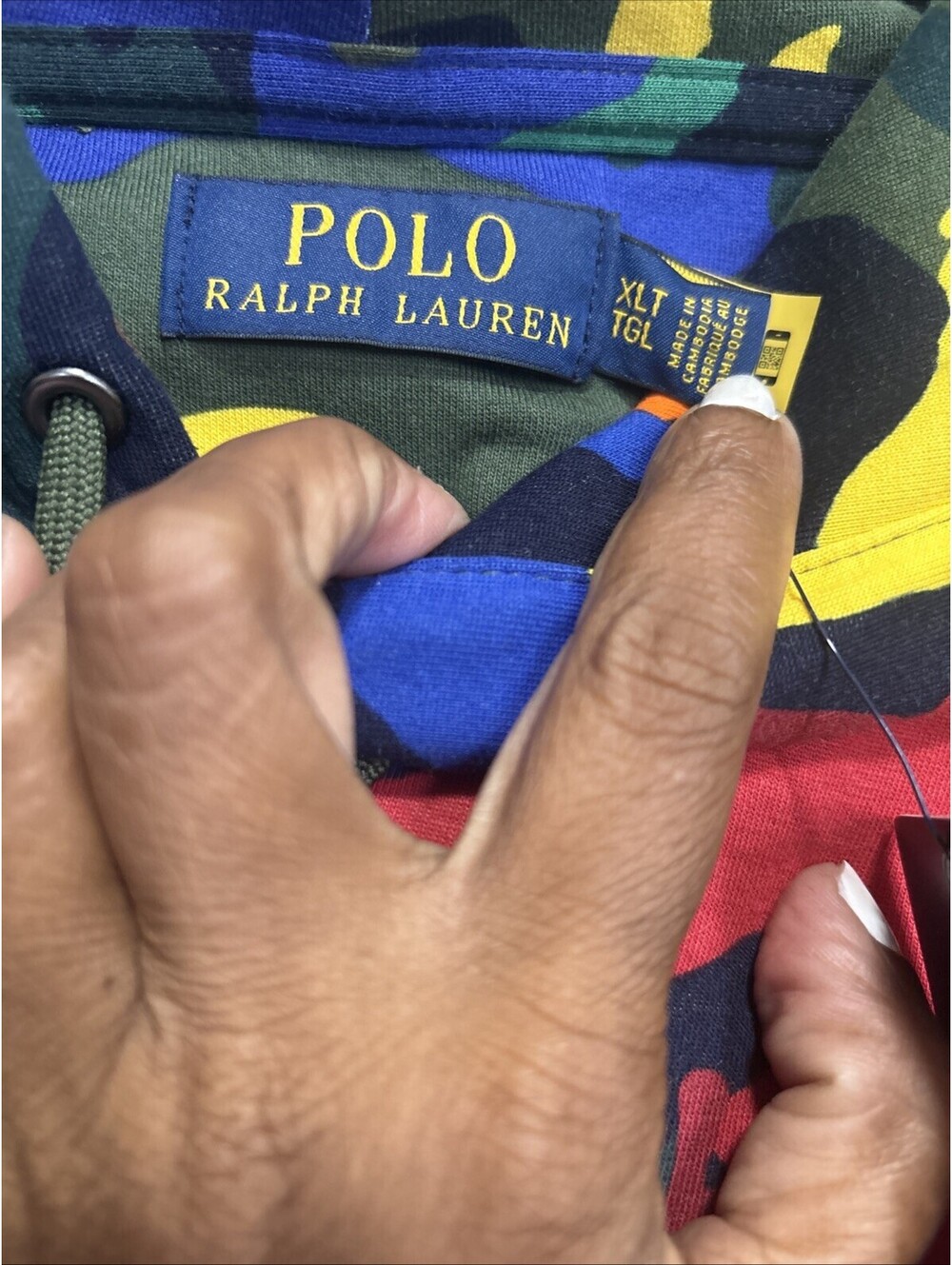 Polo Ralph Lauren Pony Comouflag Multi Men Hoodie Xl New - Picture 4 of 8